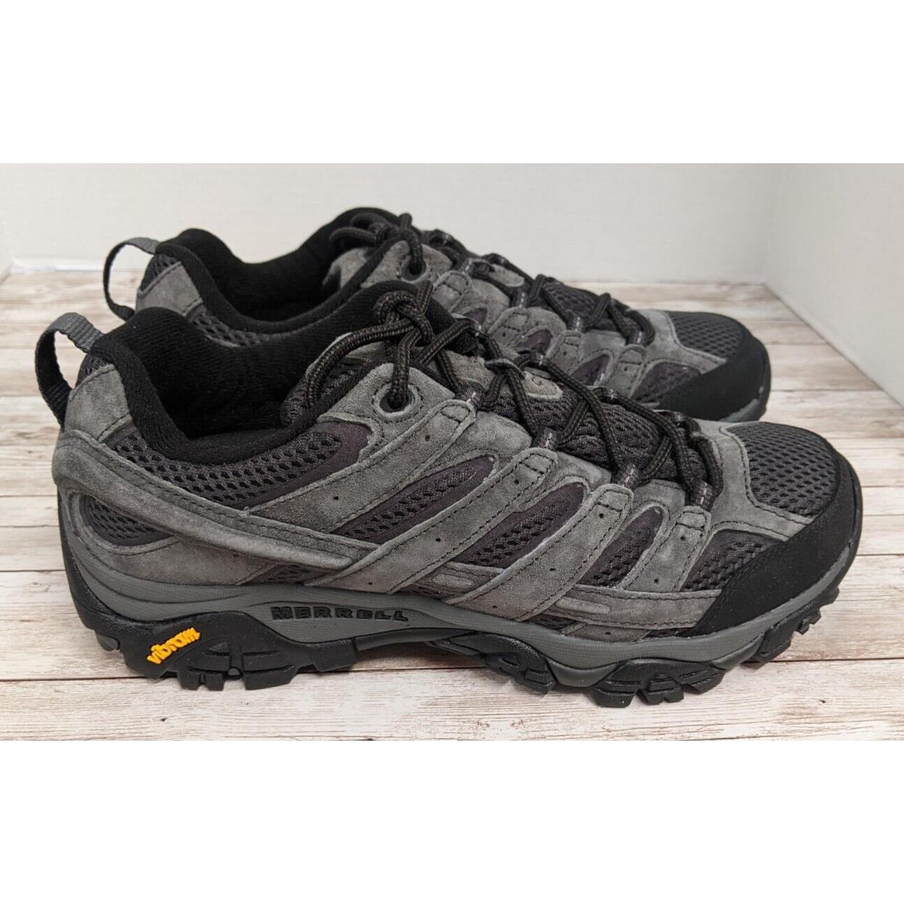 Merrell Mens Size 8 Moab 2 Ventilator J034207 Black Gray Hiking Sneaker Shoes
