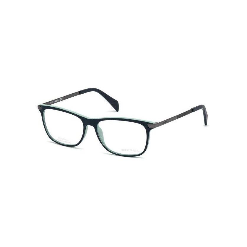 Diesel DL5218 092 Matte Dark Blue Plastic Eyeglasses Frame 53-14-140