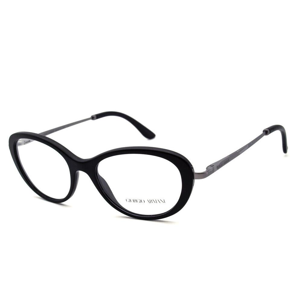 Giorgio Armani Eyeglasses AR7046 5042 Matte Black Cat Eye Frame Italy 52 16 140