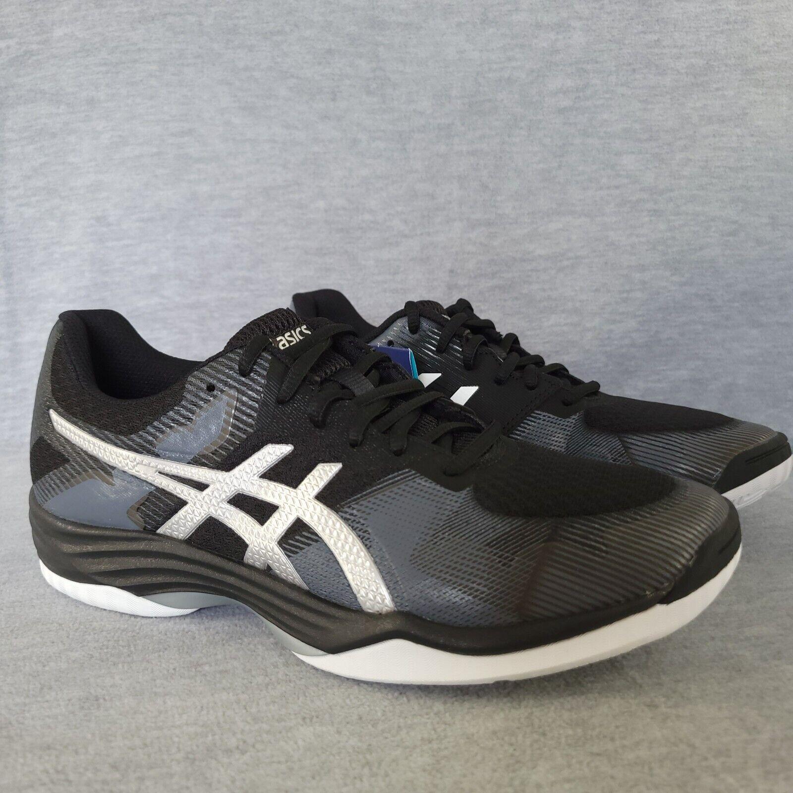 Asics Shoes Womens 9.5 Black Silver Gel-tactic Sneakers Volleyball Shoes Trainer