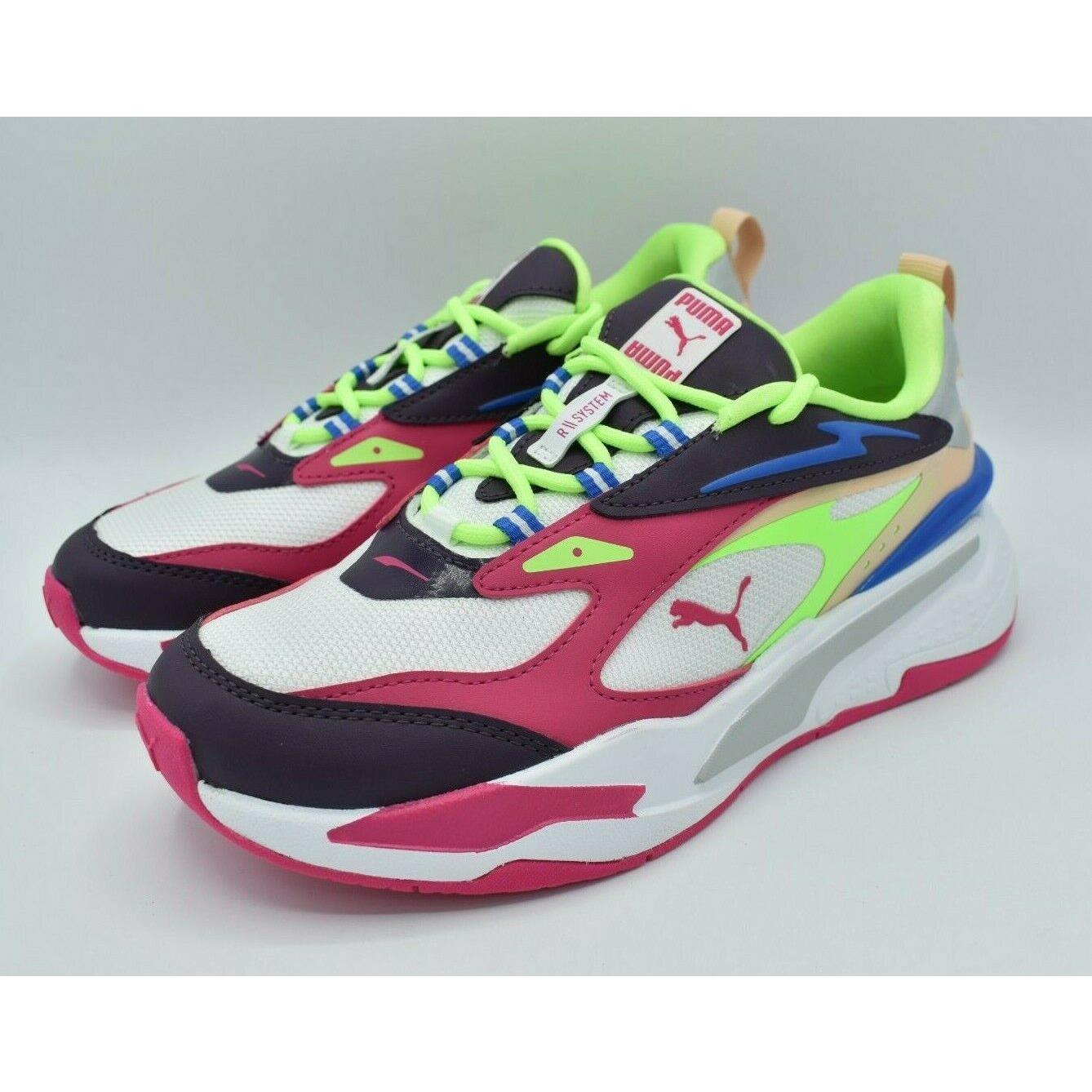 Puma Womens Size 7 RS Fast Pop Purple Sweet Grape White Shoes Sneakers 384328 01