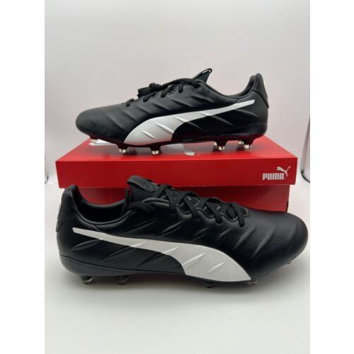 Puma King Platinum 21 Fg/ag Shoes Men`s Soccer K-leather Cleats Black 10647801