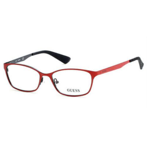 Guess eyeglasses  - Grey , RED/BLACK Frame, With Plastic Demo Lens Lens