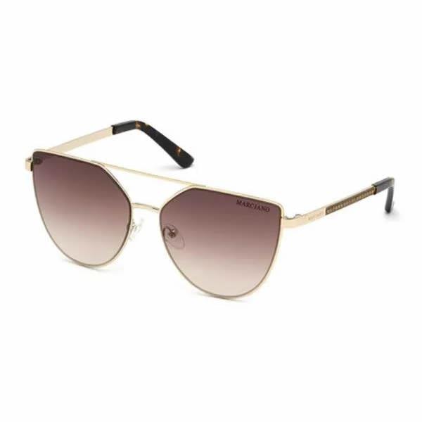 Guess by Marciano GM0778 32F Women Sunglasses Gold / Brown Gradient Butterfly