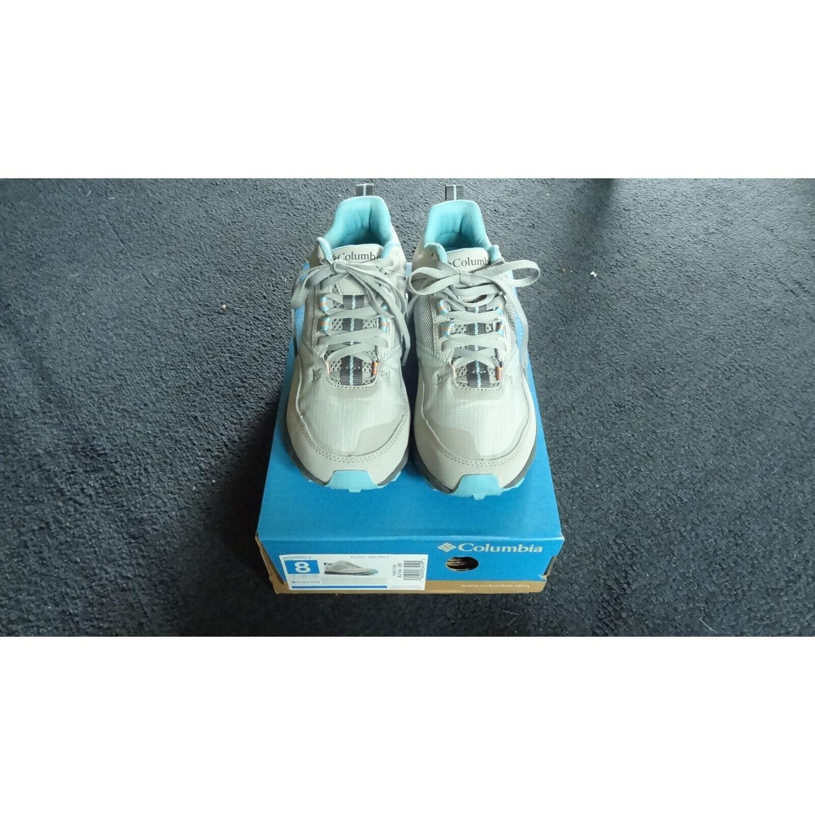 Columbia 1928511-088 Women`s Flow District Grey/blue Hiking Shoes