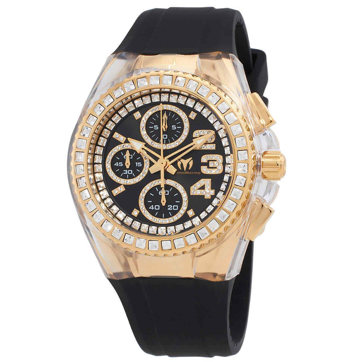 Technomarine Cruise Chronograph Quartz Crystal Black Dial Unisex Watch TM-121042