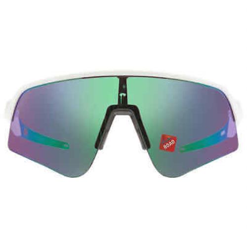 Oakley Sutro Lite Sweep Prizm Road Jade Shield Men`s Sunglasses OO9465 946504 39 - White, Frame: White, Lens: Green