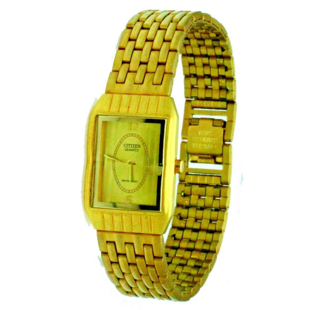 Quartz Ladies Citizen Wristwatch Date S Steel Gold Tone Water Resist Watch