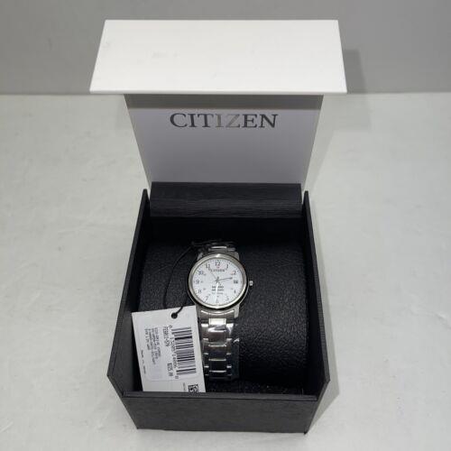 Citizen Eco-drive Date Indicator Stainless Steel Women`s 33mm Watch FE6011-57A