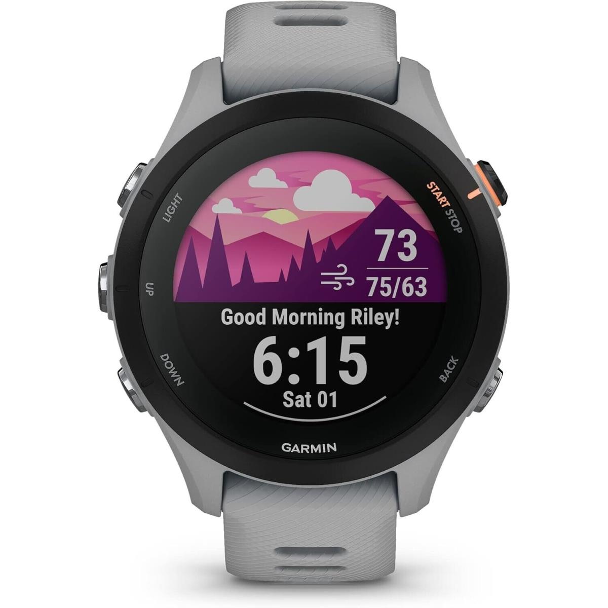 Garmin Forerunner 255S Smaller Gps Running Smartwatch Powder Grey