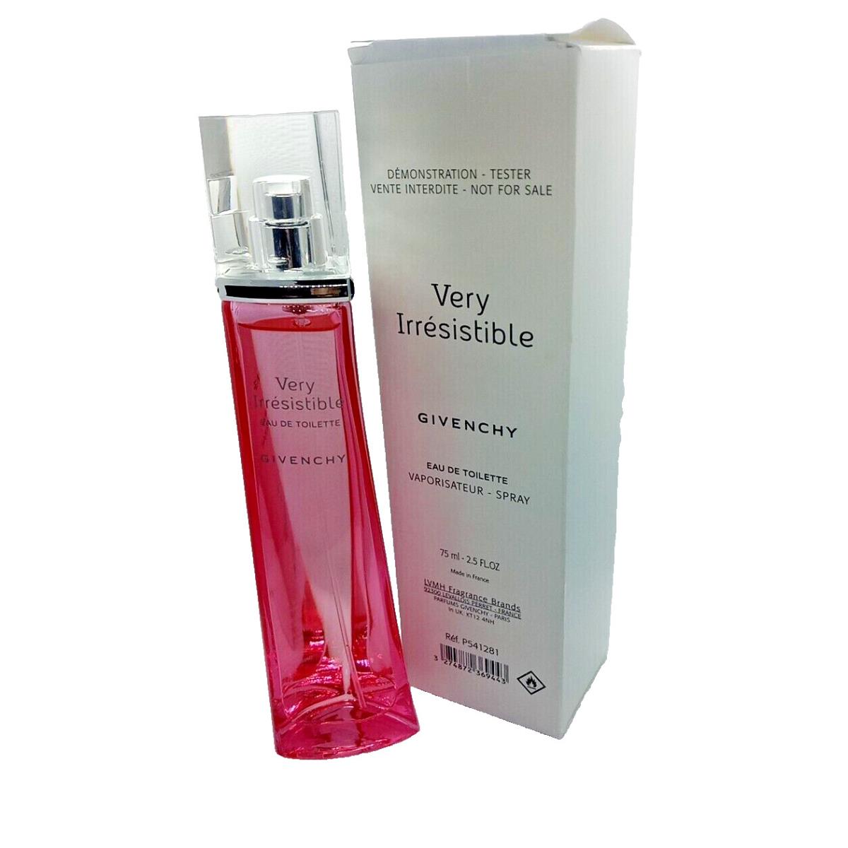 Givenchy Very Irresistible For Women 2.5 Oz/ 75ml Eau de Toilette Tester