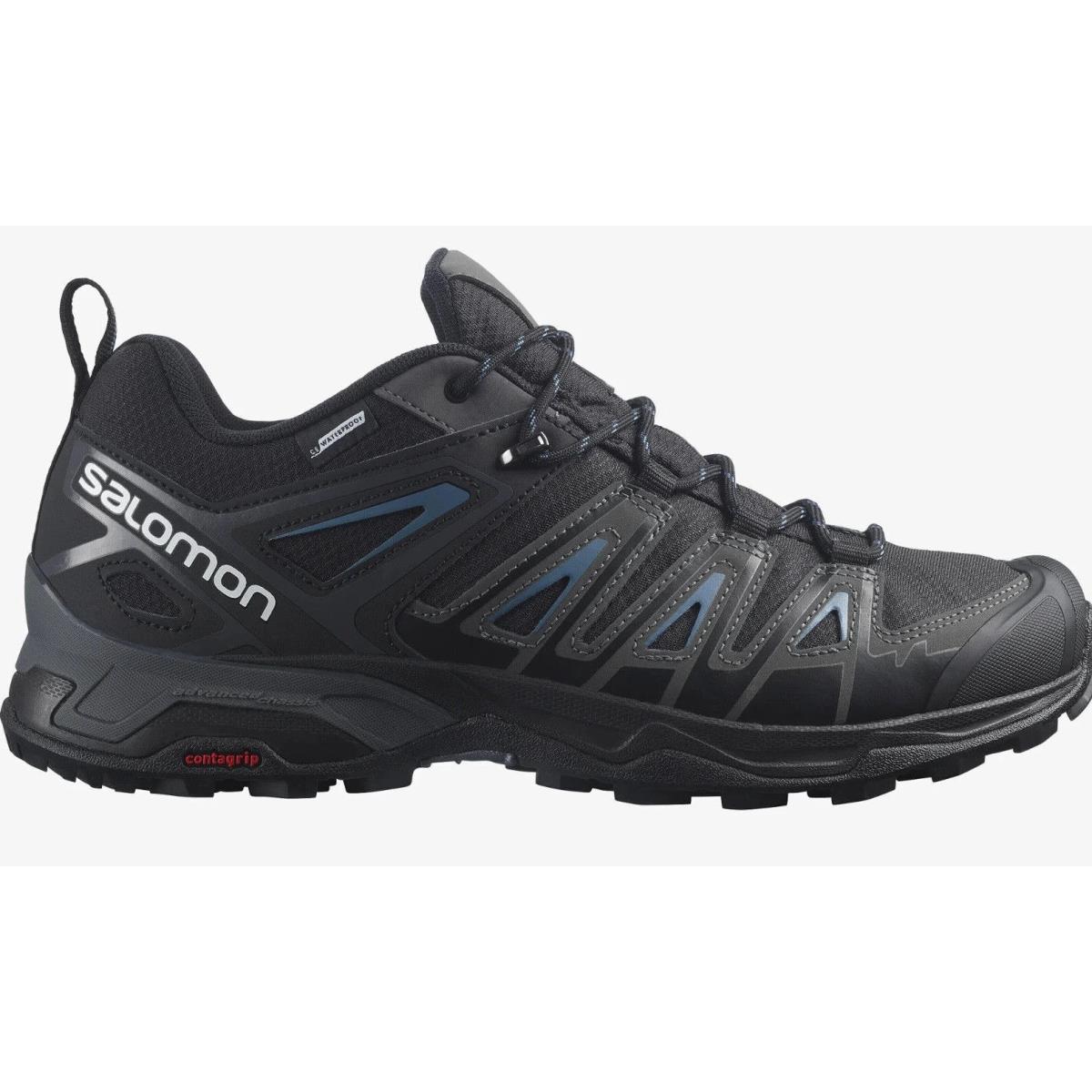 Salomon Mens X Ultra Pioneer Waterproof Hiking Shoe Black Select Size
