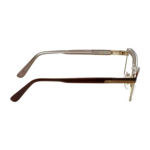 Cazal eyeglasses  - Beige Tan Brown , Brown Frame, Clear Lens 1