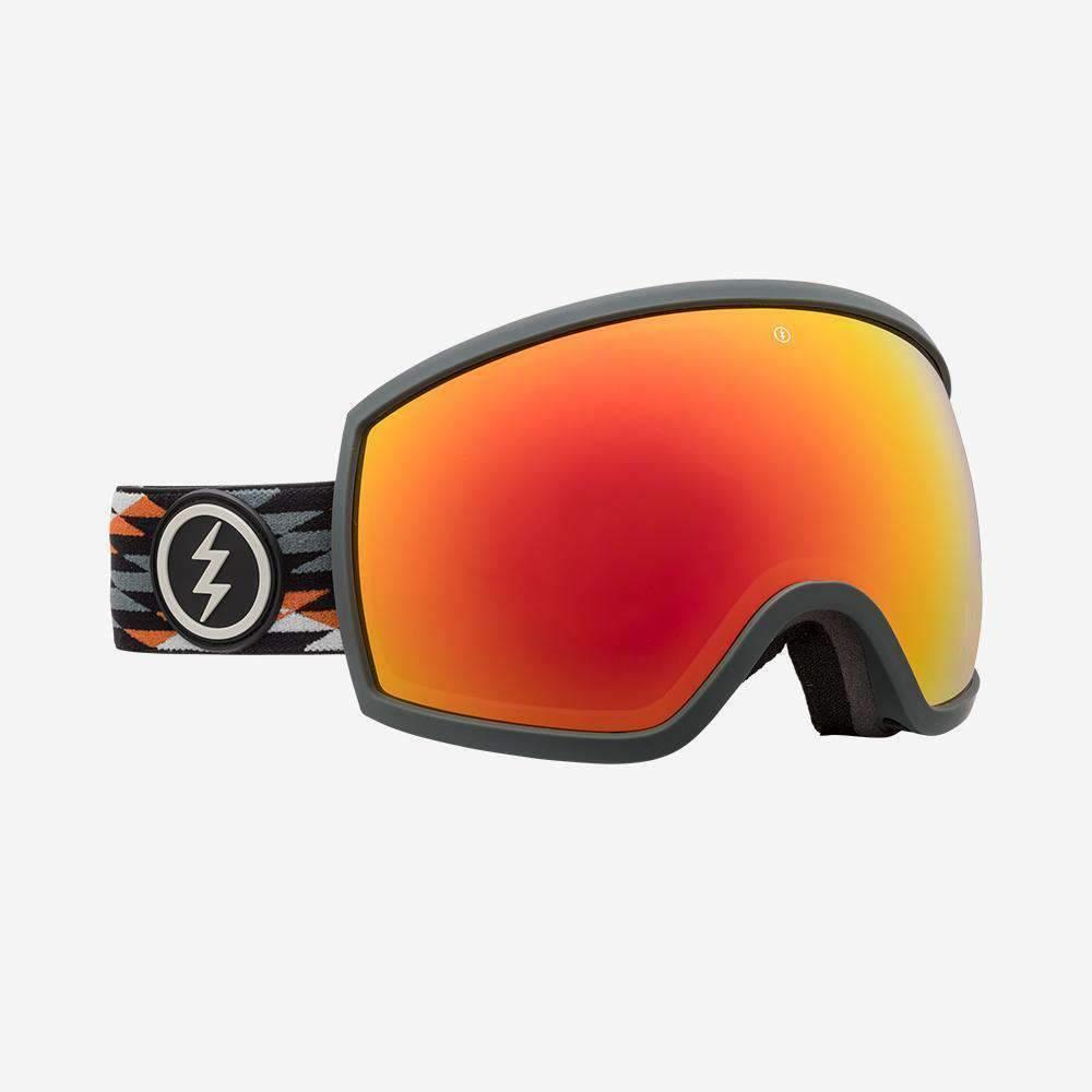 Electric Visual Egg Nuevo Rust Snowboarding Goggles Brose / Red Chrome