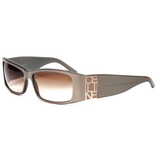 Celine SC1533-U38 Rectangle Sunglasses in Grey Silver/amber Brown Gradient 65 mm
