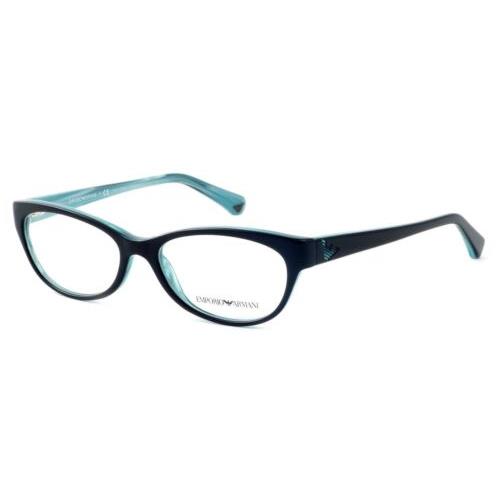 Emporio Armani Designer Reading Glasses EA3008-5052 in Black Azure