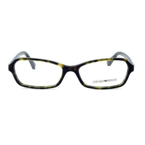 Emporio Armani eyeglasses  - Tortoise Havana Brown Gold , Multi-Color Frame, Clear Lens 0