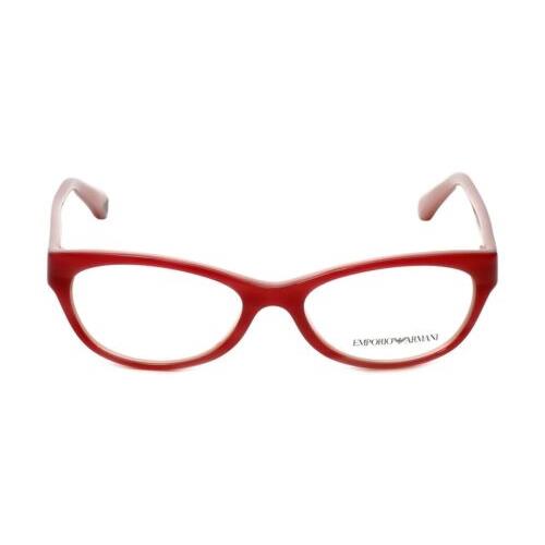 Emporio Armani Designer Reading Glasses EA3008-5053 in Striped Cherry/opal Pink