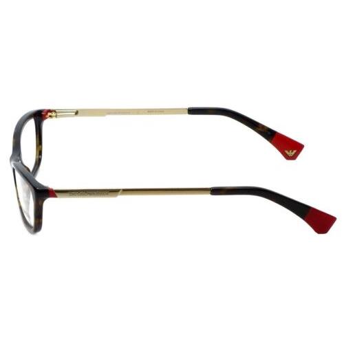 Emporio Armani eyeglasses  - Red , Multicolor Frame, Clear Lens 1