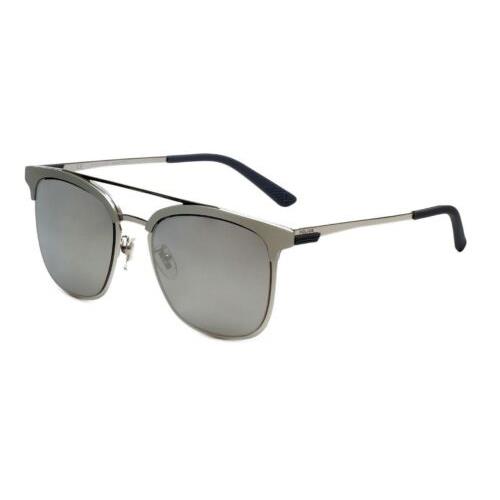 Police Designer Sunglasses Crossover in Silver 54mm