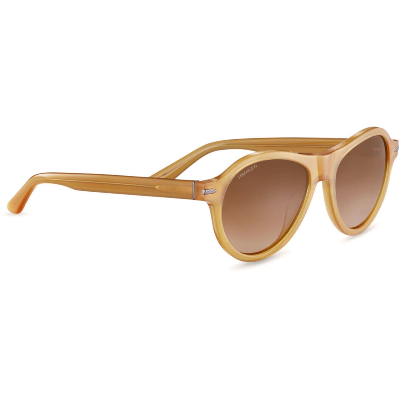 Serengeti Danby Sunglasses SS527002 Shiny Honey Frame/drivers Gradient Lenses