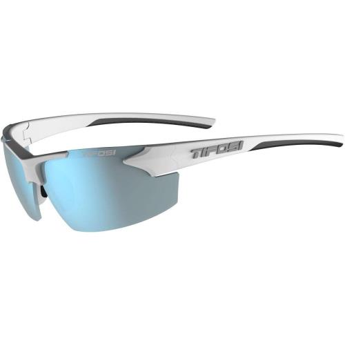 Tifosi Track Sport Men Women Sunglasses - White/black Smoke Bright Blue Lens