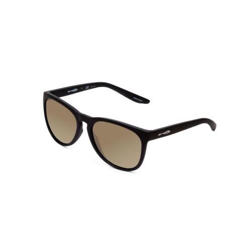 Arnette Go Time Retro Designer Polarized Sunglasses in Black 57 mm 4 Lens Option Amber Brown Polar