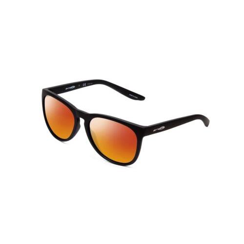 Arnette Go Time Retro Designer Polarized Sunglasses in Black 57 mm 4 Lens Option Red Mirror Polar