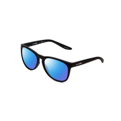 Arnette Go Time Retro Designer Polarize Bi-focal Sunglasses Black 57mm 41 Option Blue Mirror