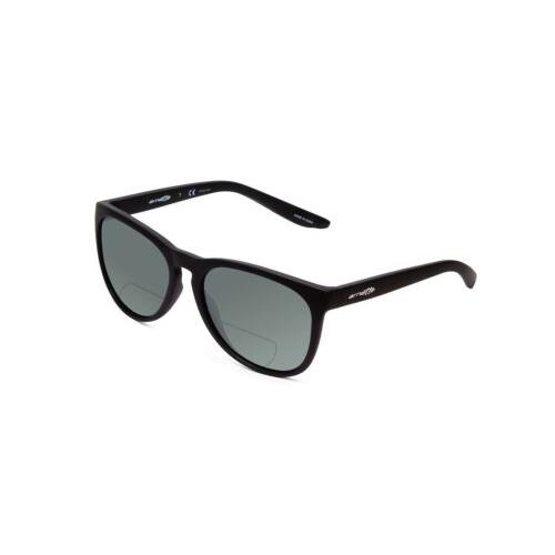 Arnette Go Time Retro Designer Polarize Bi-focal Sunglasses Black 57mm 41 Option Grey