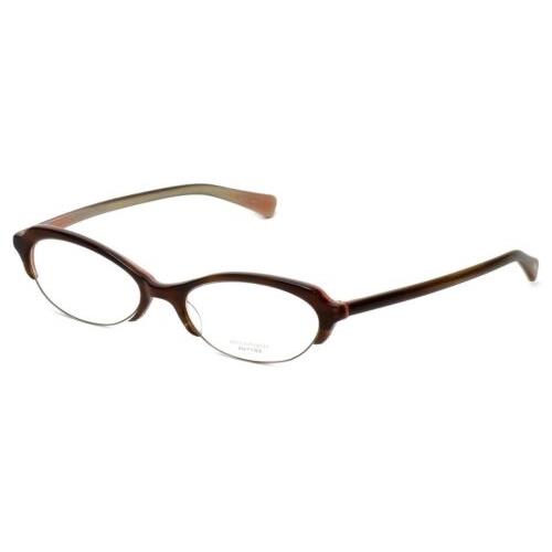 Oliver Peoples Designer Reading Glasses Lorelei Otpi in Brown Stripe 50mm - Brown Stripe , Brown Frame, Clear Lens