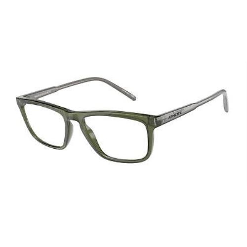 Arnette AN7202 2777 Pillow Trans Military Green Demo Lens 50 mm Men`s Eyeglasses