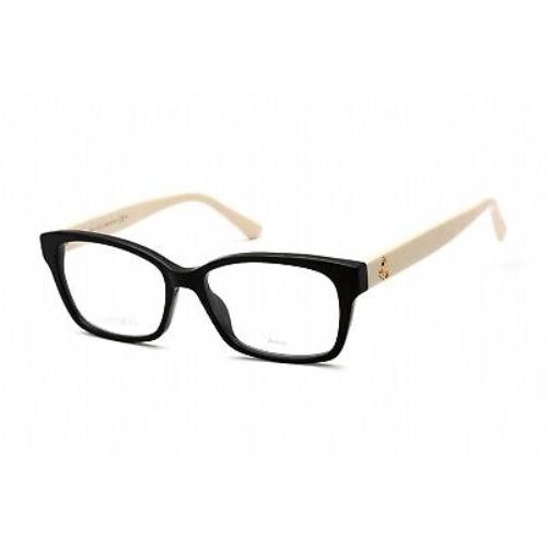 Jimmy Choo JC 270 9HT Eyeglasses Black Ivory Frame 53mm