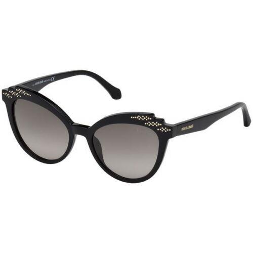 Roberto Cavalli Montecarlo RC1084 01B Women Sunglasses Black / Grey Gradient