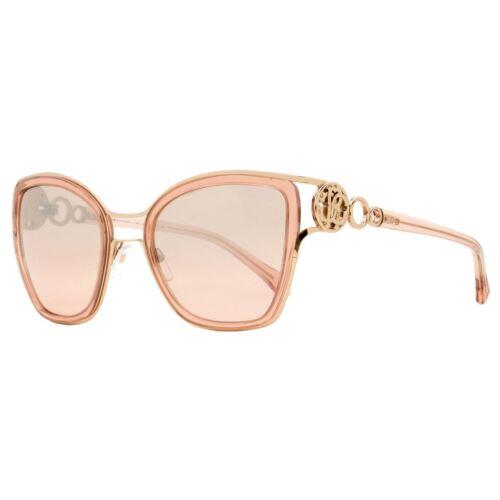 Roberto Cavalli Montaione 1081 72U Women Sunglasses Crystal Peach /grey Gradient