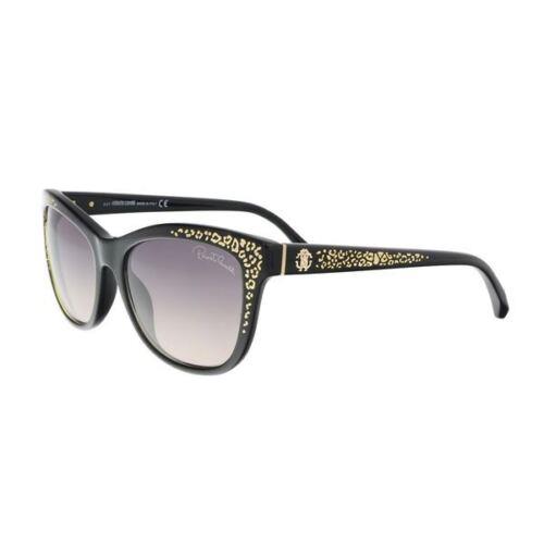 Roberto Cavalli Tsze RC991S 05B Women Sunglasses Black / Gradient Grey Cat Eye