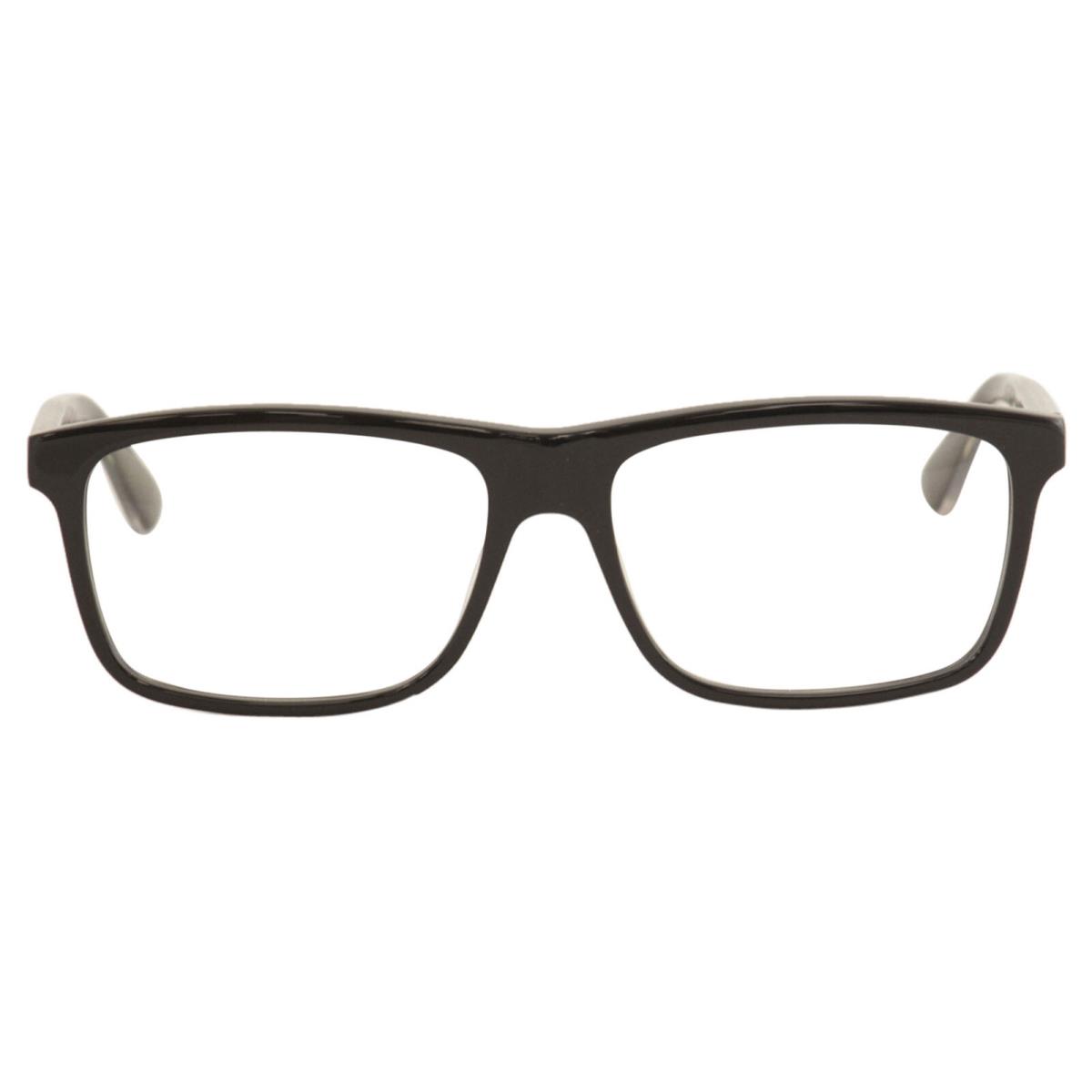 Gucci Men`s Eyeglasses GG0384O GG/0384/O 004 Black Full Rim Optical Frame 57mm