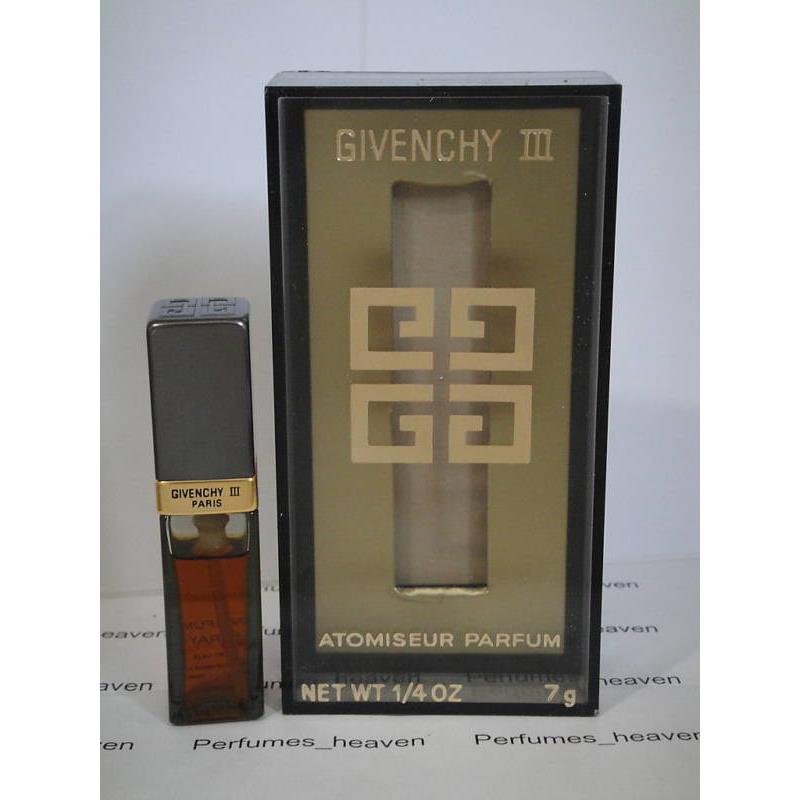 Givenchy Iii Pure Parfum 1/4 oz / 7g Atomiseur Rare