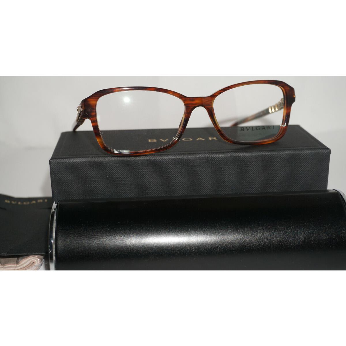 Bvlgari Eyeglasses Havana Crystals BV4090B 816 54 16 135