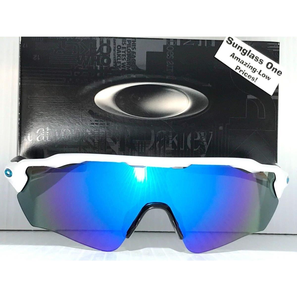 Oakley Radar EV Path Polished White Polarized Galaxy Blue - Oakley sunglasses - | Fash Brands