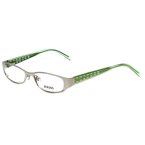 Versus by Versace Designer Reading Glasses 7080-1000 Silver/green 49mm