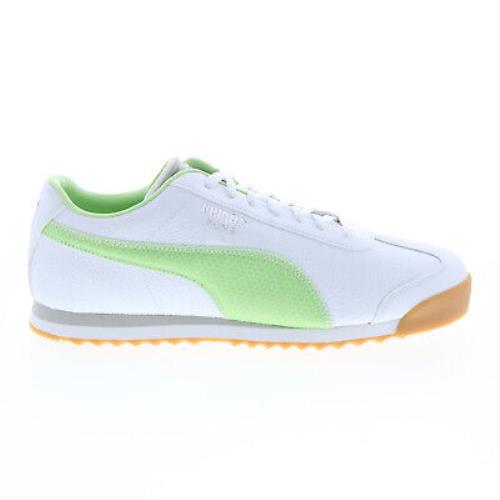 Puma Roma Ppe 38549301 Mens White Leather Lifestyle Sneakers Shoes