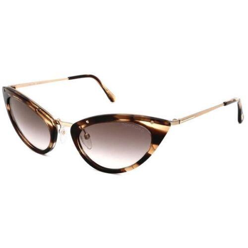 Tom Ford FT0349 Grace 47G Women Sunglasses Tortoise / Brown Gradient Cat Eye - Tortoise / Gold Frame, Brown Lens