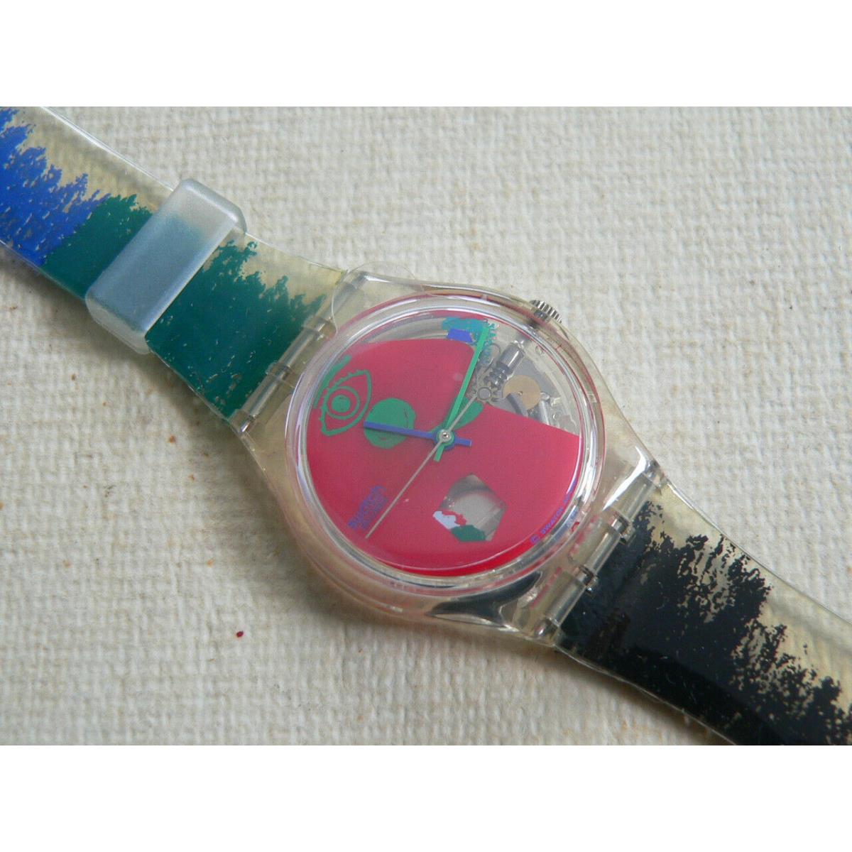 1997 Swatch Watch Color Scribbler GK249 Designed By Kveta Pacovsk