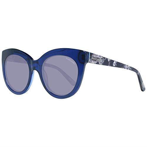 Guess By Marciano GM0760 Sunglasses - Shiny Light Blue Frame Blu Mirror Lenses