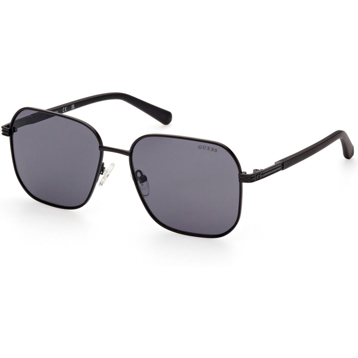 Guess Sunglasses GU00051 02A 57MM Matte Black / Smoke