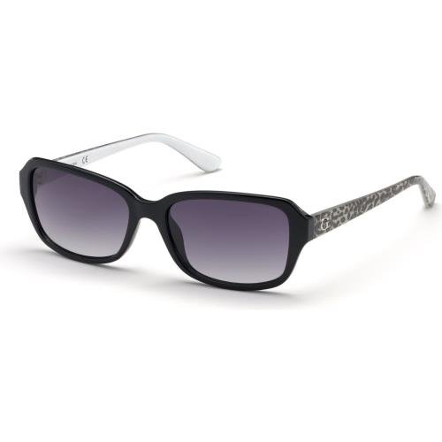 Guess Sunglasses GU7595 05B 56MM Black / Other / Gradient Smoke