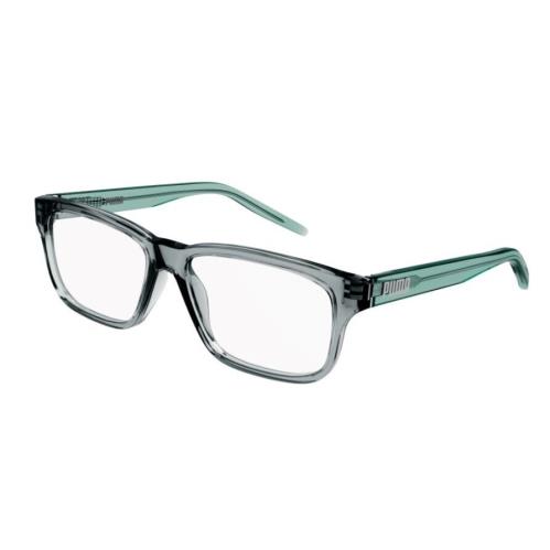 Puma PJ0046O 006 Green-green Rectangular Full-rim Junior Eyeglasses