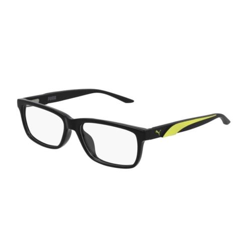 Puma PJ0058O 001 Black-black Rectangular Junior Full-rim Eyeglasses