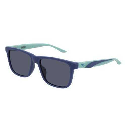 Puma PJ0051S 002 Blue-green/blue Rectangle Junior Full-rim Sunglasses
